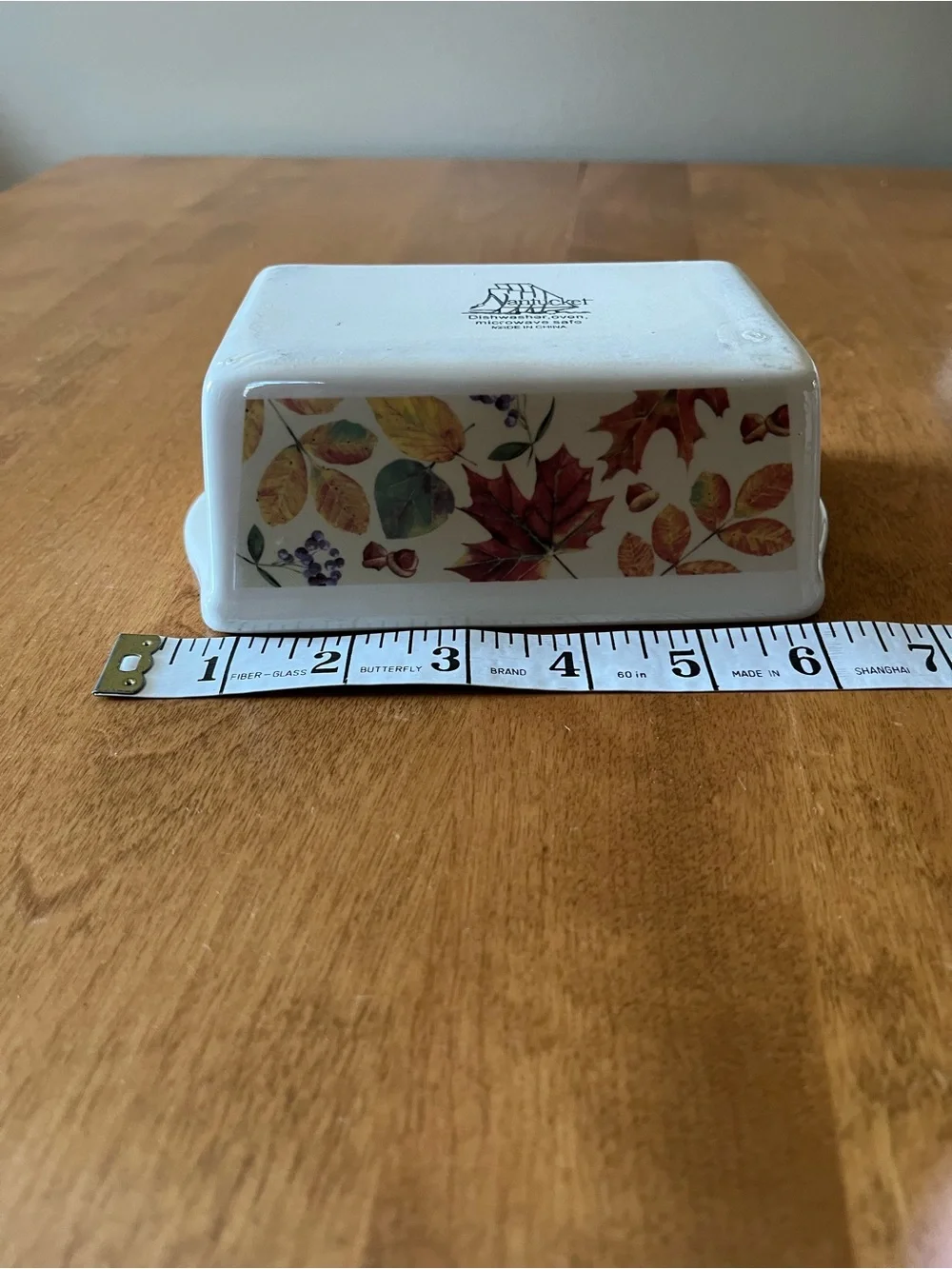 Set Of 4 Nantucket Stoneware Mini Loaf Baking Pan Set with Seasonal Artwork